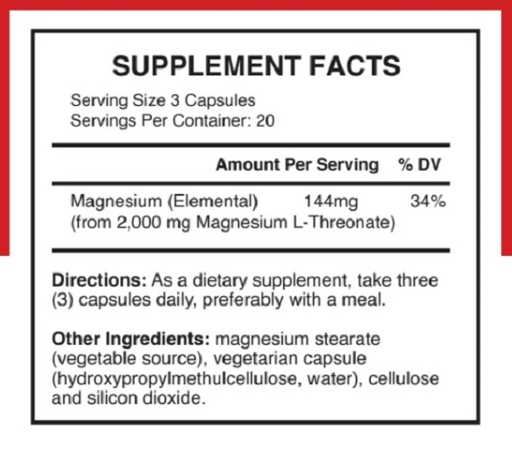 INFO TREONATO MAGNESIUM L-THREONATE